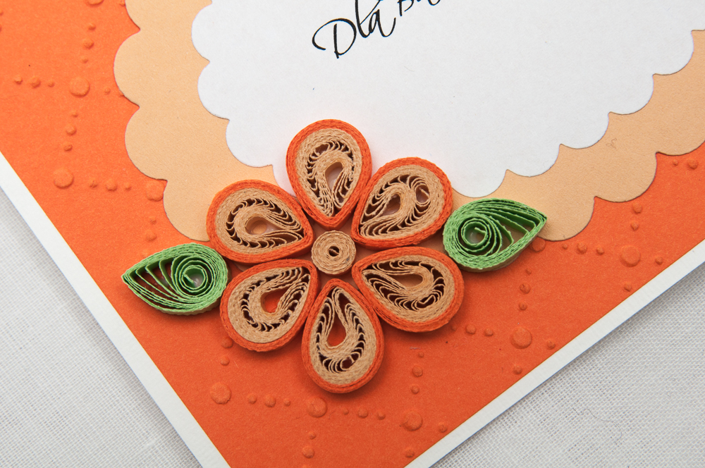 kartka na dzień dziadka ręcznie robiona quilling