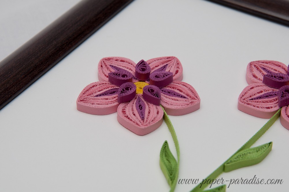 quilled flowers picture framed picture quilling