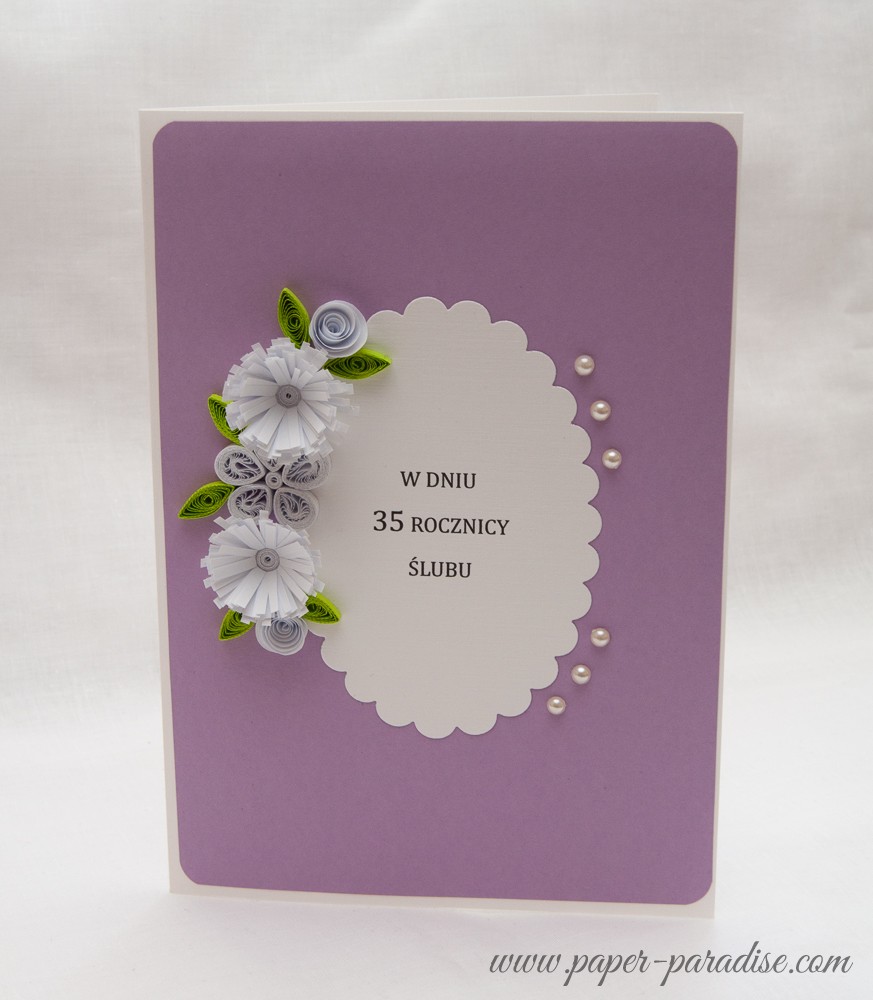 kartki ręcznie robione urodziny ślub quilling