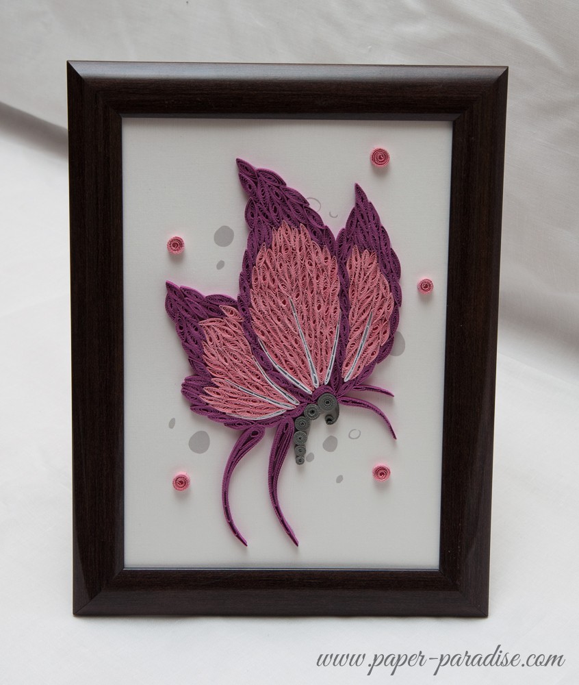 quilled butterfly picture quilling framed