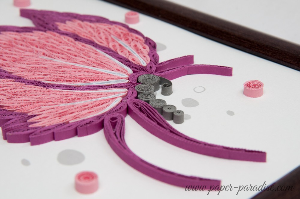butterfly quilling framed picture