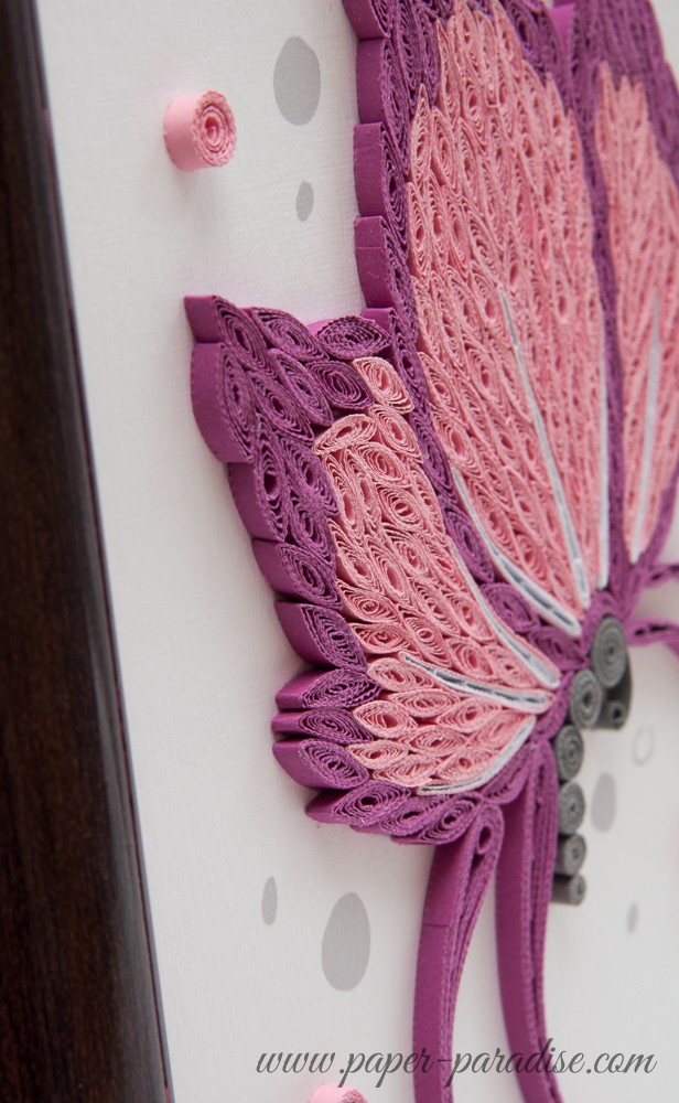 motyl quilling obrazek quilled butterfly framed picture