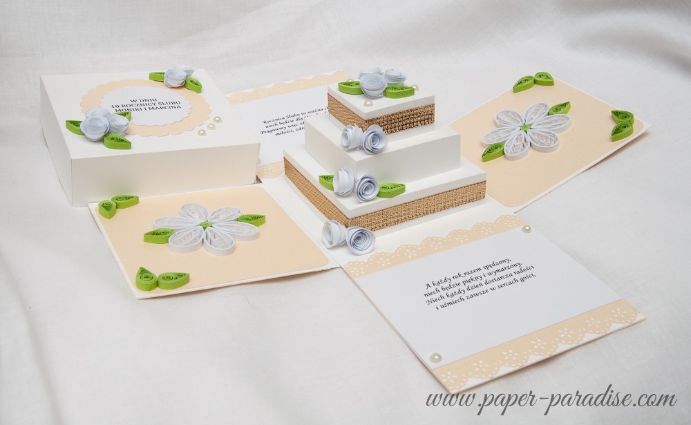 exploding box explosion box wedding cards handmade