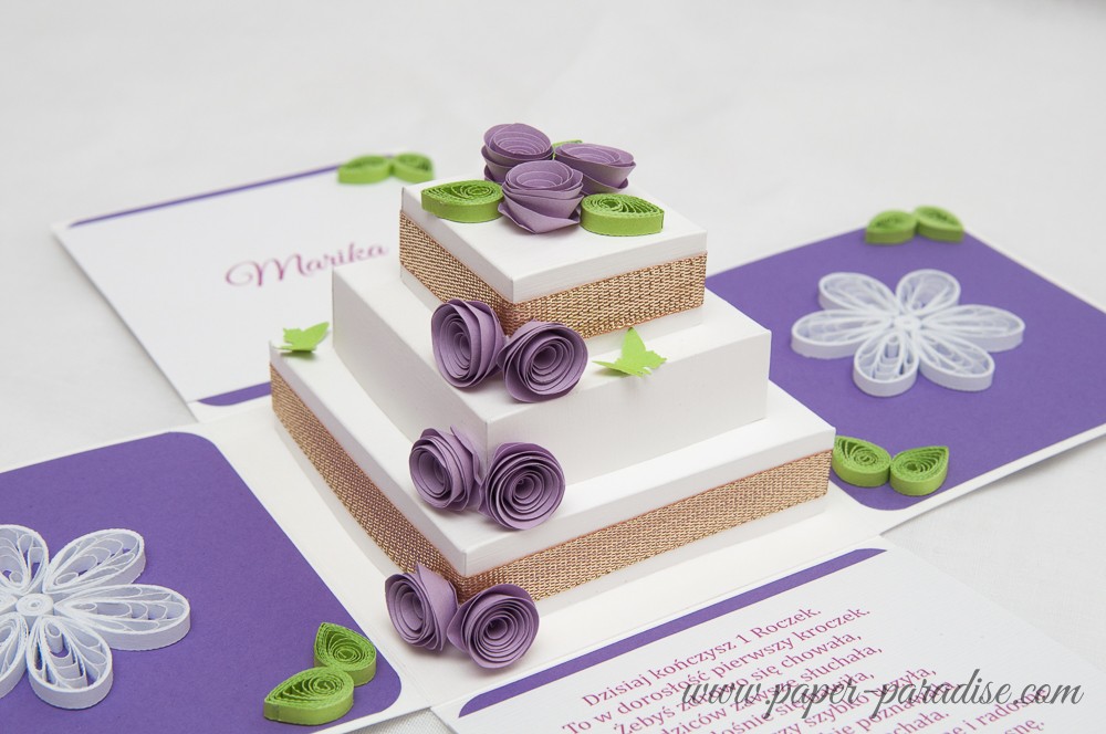 exploding box birthday quilling
