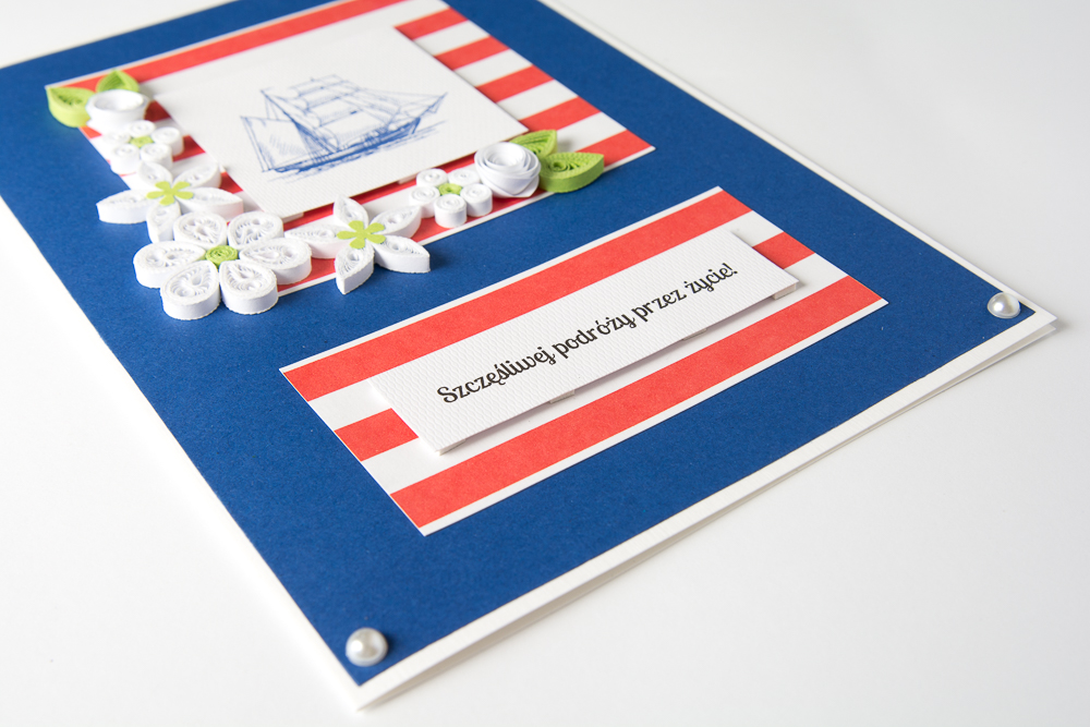 quilled wedding cards handmade unique elegant marine sailor boat quilling