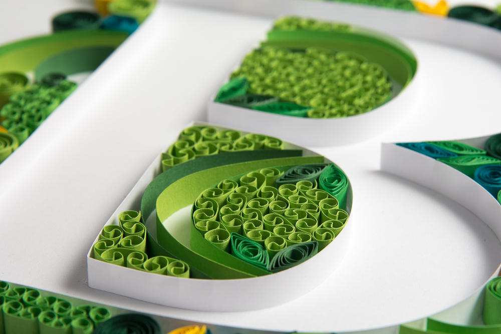 unusual beautiful framed art quilling paper art wall art home decoration personalized wedding gift birthday initials name letters typography