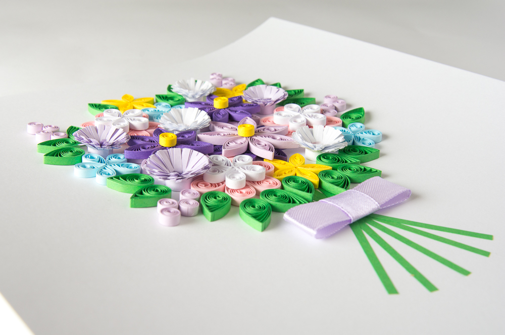 one of a kind modern paper art quilling quilled flowers framed wall art handmade home decoration etsy elegant unique beautiful delicate