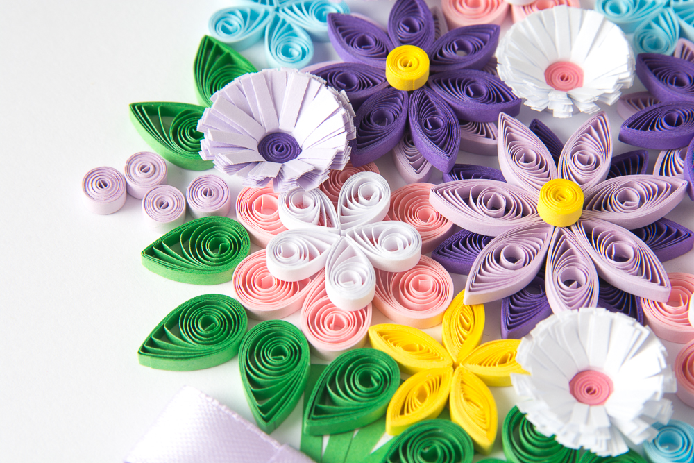 unusual paper art quilling flowers colorful floral art framed keepsake wall art wall decor modern unique home decoration handmade etsy beautiful floral keepsake