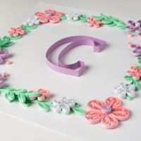 Obrazek – wianek z literą „C”