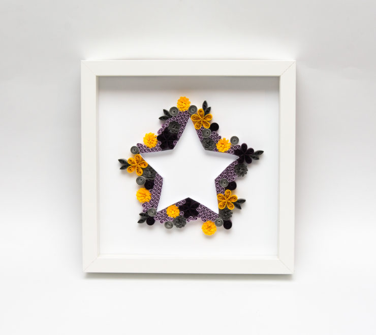 Read more about the article Unique Quilling Wall Art – A Purple Star