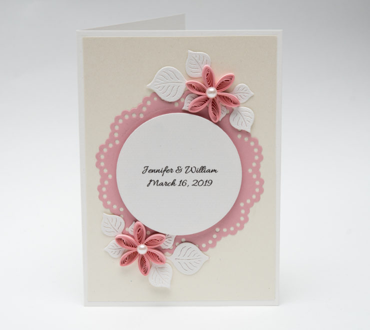 Read more about the article Modern Handmade Wedding Invitations – Pink Quilling Flowers