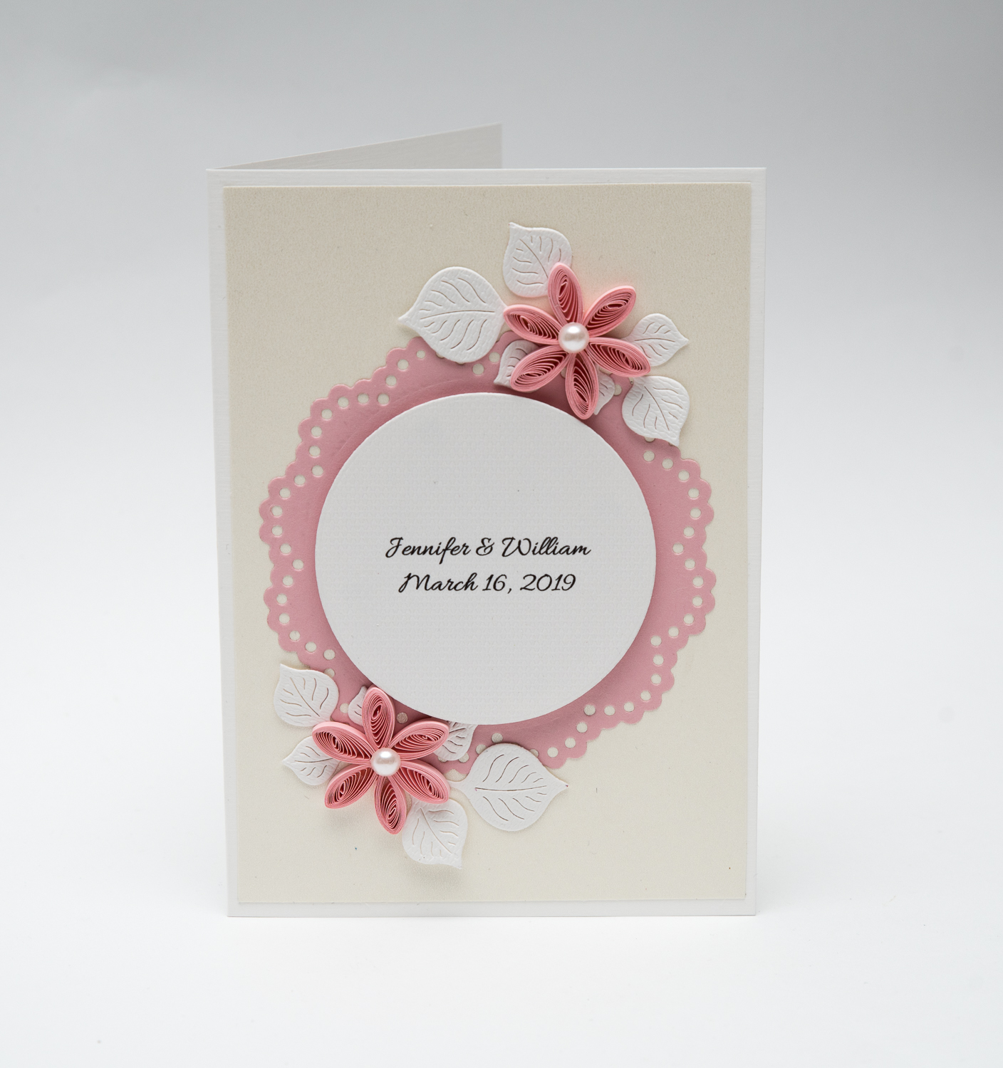 You are currently viewing Modern Handmade Wedding Invitations – Pink Quilling Flowers