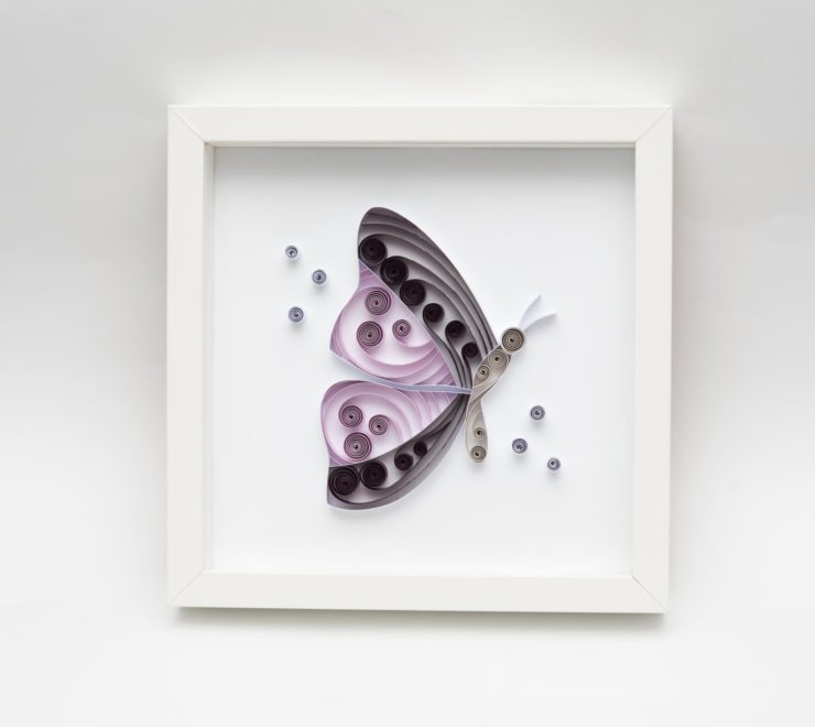 Read more about the article Fioletowy motyl – ręcznie robiona dekoracja