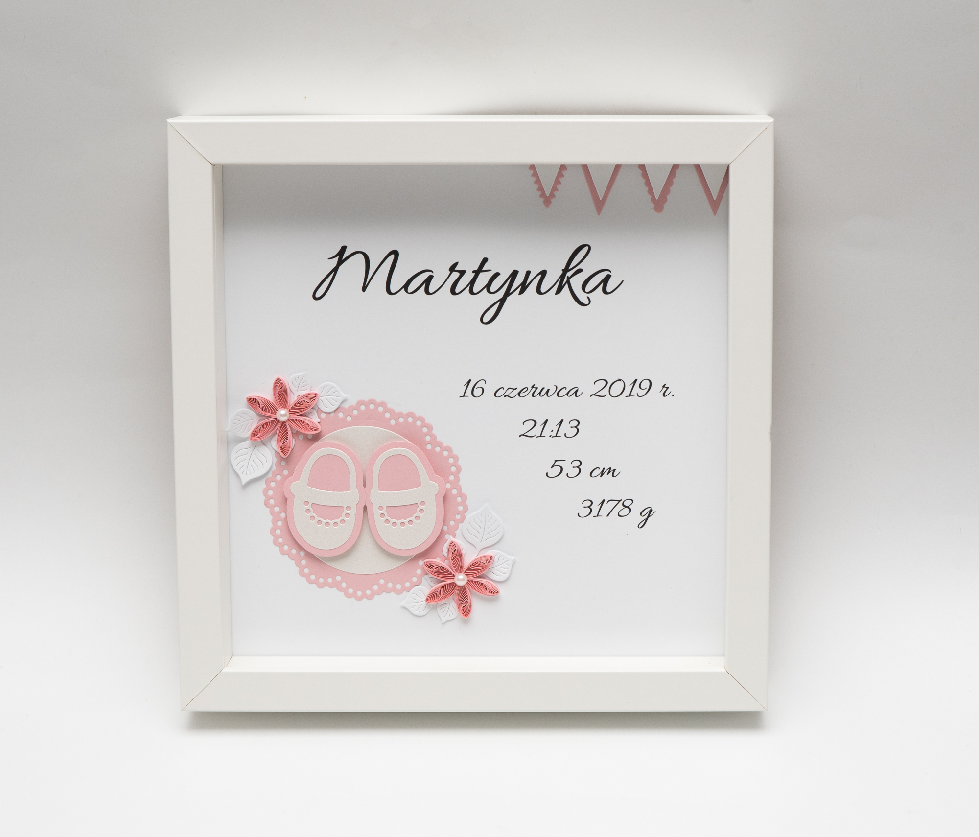 You are currently viewing Oryginalny prezent na Chrzest – Ręcznie robiona metryczka