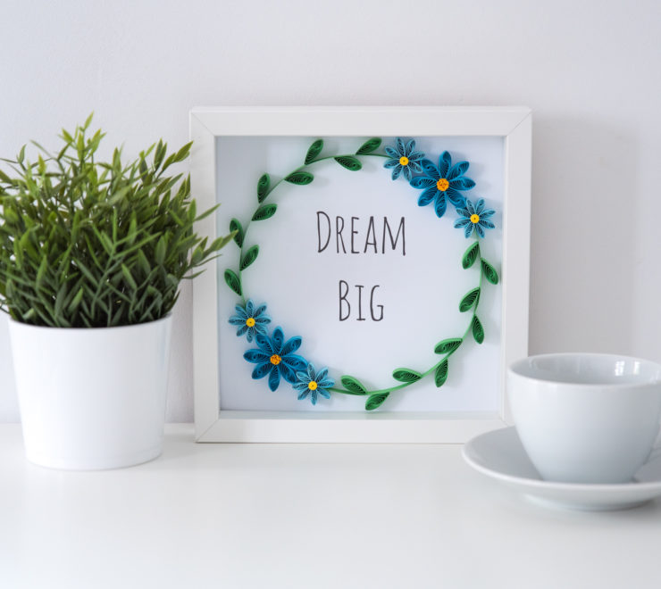 Read more about the article Ramka z cytatem – „Dream Big”