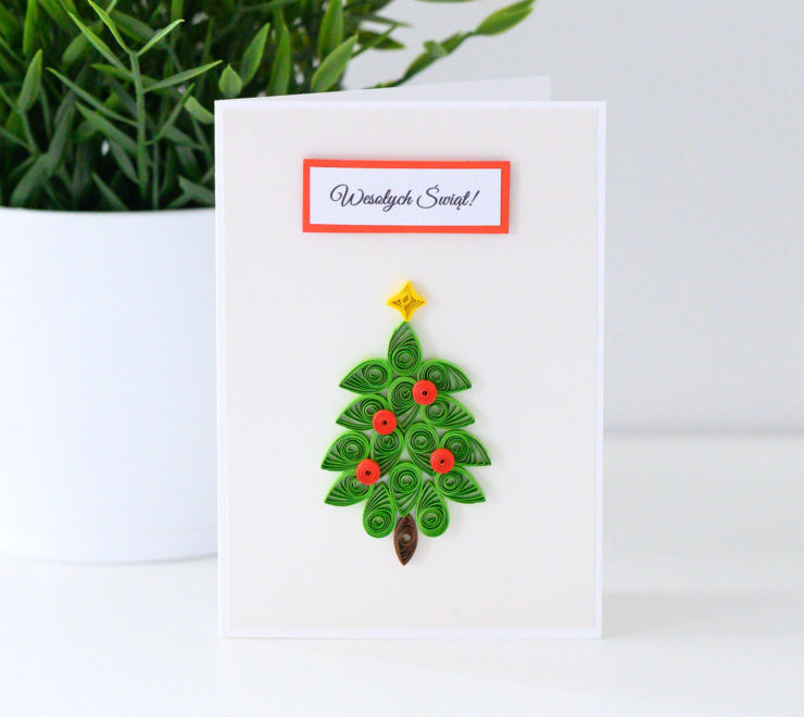 Read more about the article Quilling Christmas Tree – Handmade Christmas Card