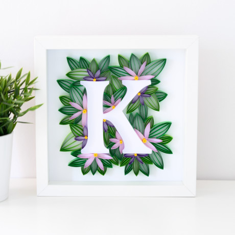 Litera K – fioletowe kwiaty