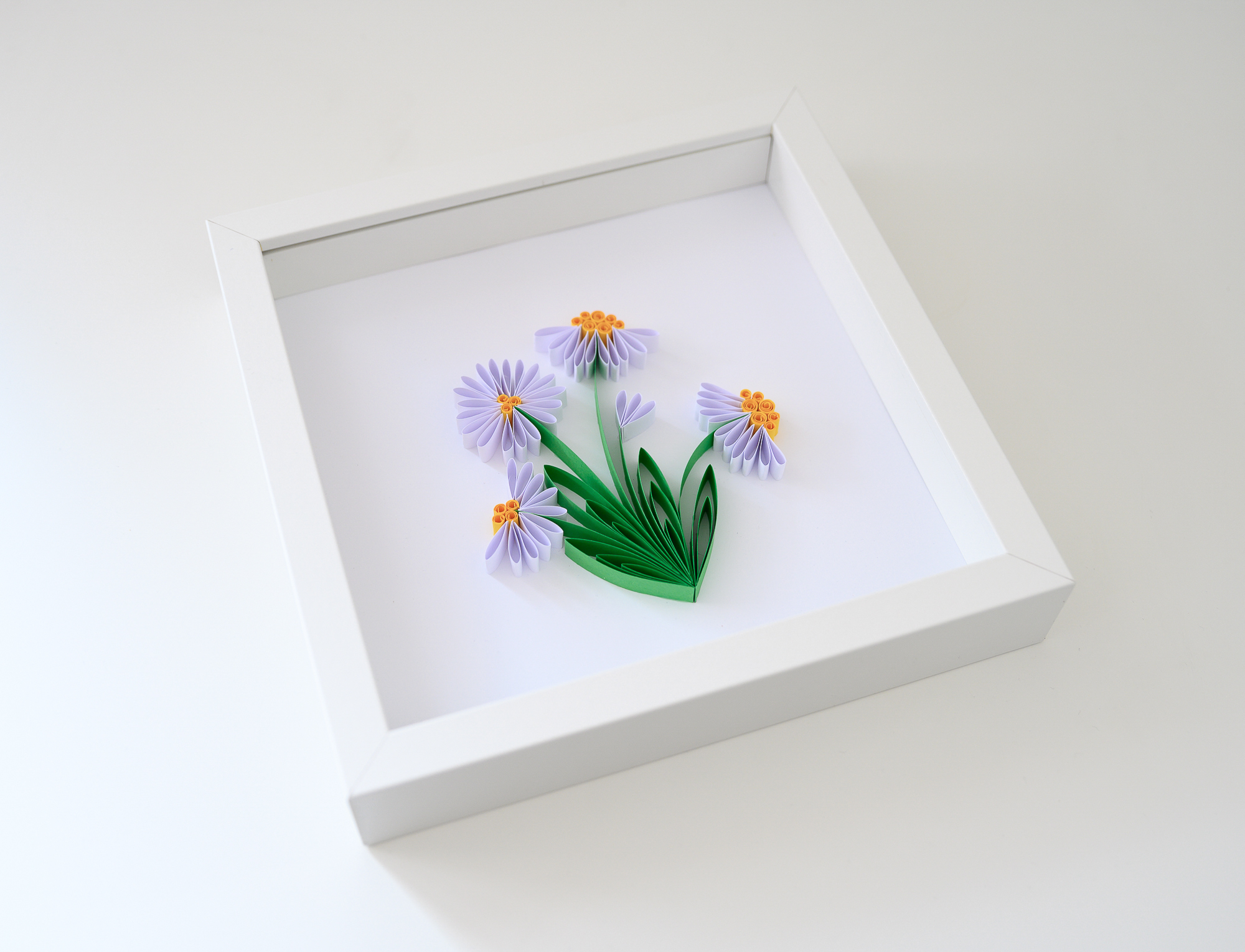 stokrotki w ramce quilling polskie rękodzieło dekoracje stokrotki w ramce quilling polskie rękodzieło dekoracje