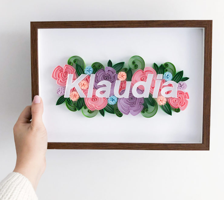 Read more about the article Handmade Name Sign – Unique Girl Room Decoration